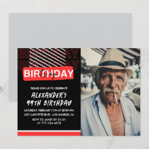 Cartes d'invitation pour les 99 ans de Black Red P