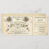 Cartes d'invitation pour les billets de passe d'em (Devant / Derrière)