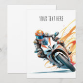 Cartes d'invitation pour les enfants pour un évène (Devant / Derrière)