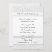 Cartes d'invitation pour les noces d'argent - 25e  (Dos)