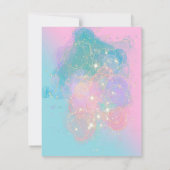 Cartes d'invitation pour les petites sirènes (Dos)