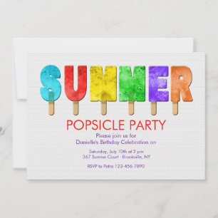 Cartes d'invitation pour les Pops d'été