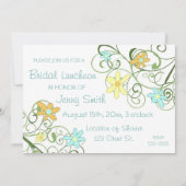 Cartes d'invitation pour les repas de midi pour le (Dos)