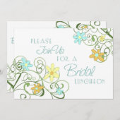 Cartes d'invitation pour les repas de midi pour le (Devant / Derrière)