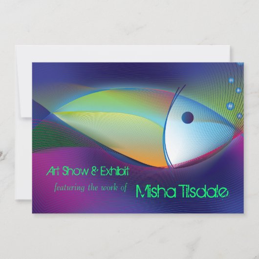 Cartes d'invitation pour l'exposition de la galeri (Devant)