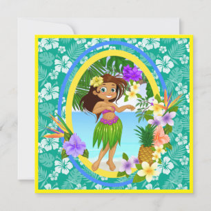 Cartes d'invitation pour Luau / événement sur la p