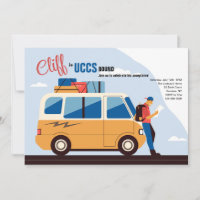 Cartes d'invitation pour l'université pour garçon