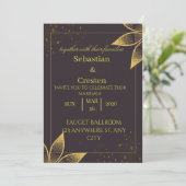Cartes d'invitation pour mariage (Debout devant)