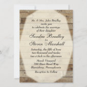 Cartes d'invitation pour mariage champêtre (Devant)