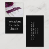 Cartes d'invitation pour mariage Designer (Devant / Derrière)