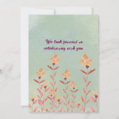 Cartes d'invitation pour mariage indien (Dos)