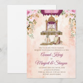 Cartes d'invitation pour mariage Sikh et Anand Kar (Devant / Derrière)