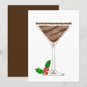 Cartes d'invitation pour Martini au Chocolat