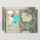 Cartes d'invitation pour photo de 30e anniversaire (Devant / Derrière)