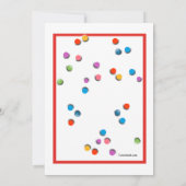 Cartes d'invitation pour piscine à balles (Dos)