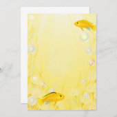 Cartes d'invitation pour poissons d'aquarium Cichl (Devant / Derrière)