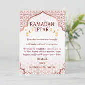Cartes d'invitation pour Ramadan Moubarak – Iftar  (Debout devant)