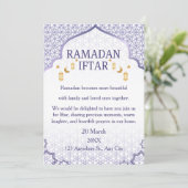 Cartes d'invitation pour Ramadan Moubarak – Iftar  (Debout devant)