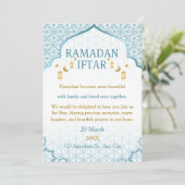 Cartes d'invitation pour Ramadan Moubarak – Iftar  (Debout devant)