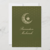 Cartes d'invitation pour Ramadan Mubarak – Iftar d (Dos)