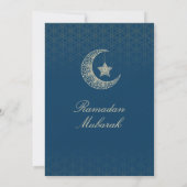 Cartes d'invitation pour Ramadan Mubarak – Iftar d (Dos)