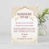 Cartes d'invitation pour Ramadan Mubarak – Iftar d (Debout devant)