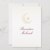 Cartes d'invitation pour Ramadan Mubarak – Iftar d (Dos)