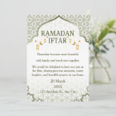 Cartes d'invitation pour Ramadan Mubarak – Iftar d (Debout devant)