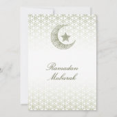 Cartes d'invitation pour Ramadan Mubarak – Iftar d (Dos)