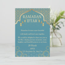 Cartes d'invitation pour Ramadan Mubarak – Iftar d