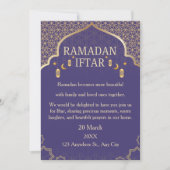 Cartes d'invitation pour Ramadan Mubarak – Iftar d (Devant)