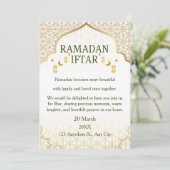 Cartes d'invitation pour Ramadan Mubarak – Iftar f (Debout devant)