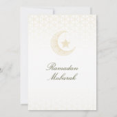 Cartes d'invitation pour Ramadan Mubarak – Iftar f (Dos)