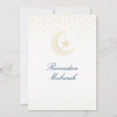 Cartes d'invitation pour Ramadan Mubarak – Iftar f (Dos)
