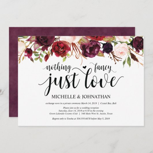 Cartes d'invitation pour réception de mariage cham (Devant / Derrière)