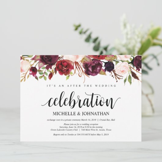 Cartes d'invitation pour réception de mariage cham (Debout devant)