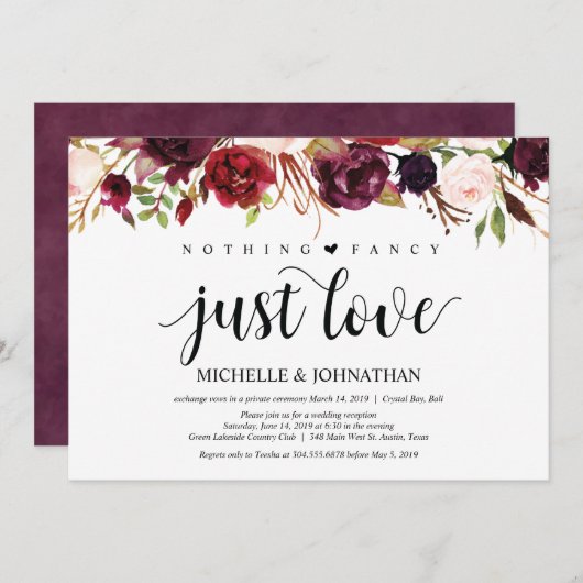 Cartes d'invitation pour réception de mariage cham (Devant / Derrière)