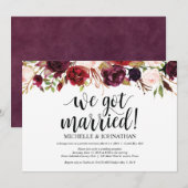 Cartes d'invitation pour réception de mariage cham (Devant / Derrière)