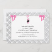 Cartes d'invitation pour récital de ballet (Devant)