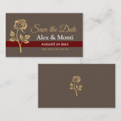 Cartes d'invitation pour réserver la date (Devant / Derrière)
