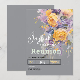 Cartes d'invitation pour réunion d'amis