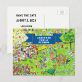 Cartes d'invitation pour réunion de famille (Devant / Derrière)