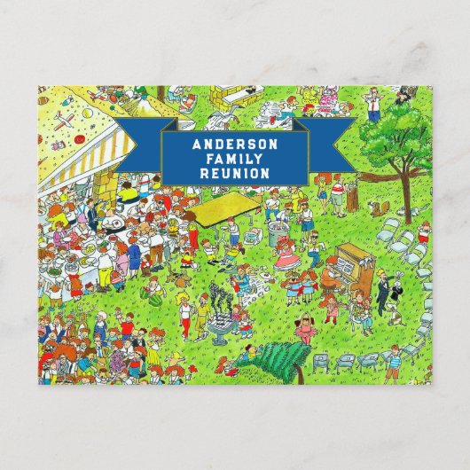 Cartes d'invitation pour réunion de famille (Devant)