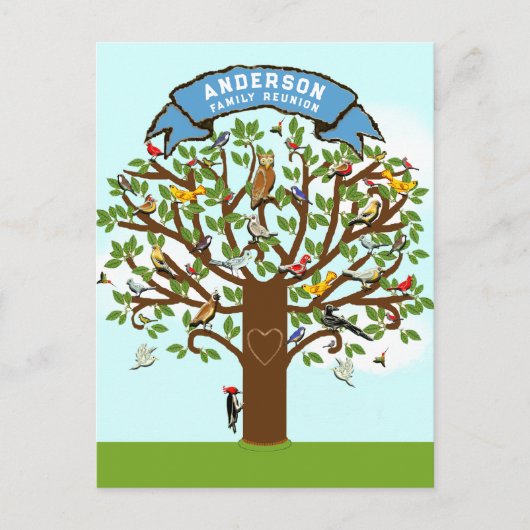 Cartes d'invitation pour réunion de famille (Devant)