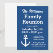 Cartes d'invitation pour réunion de famille avec a (Devant / Derrière)