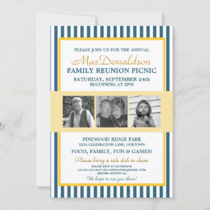 Cartes d'invitation pour réunion de famille sur mo