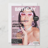 Cartes d'invitation pour ses 15 ans de couverture  (Devant)