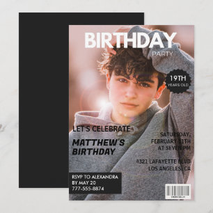 Cartes d'invitation pour ses 19 ans pour lui Couve