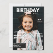 Cartes d'invitation pour ses 6 ans de couverture d (Devant)