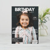 Cartes d'invitation pour ses 6 ans de couverture d (Debout devant)